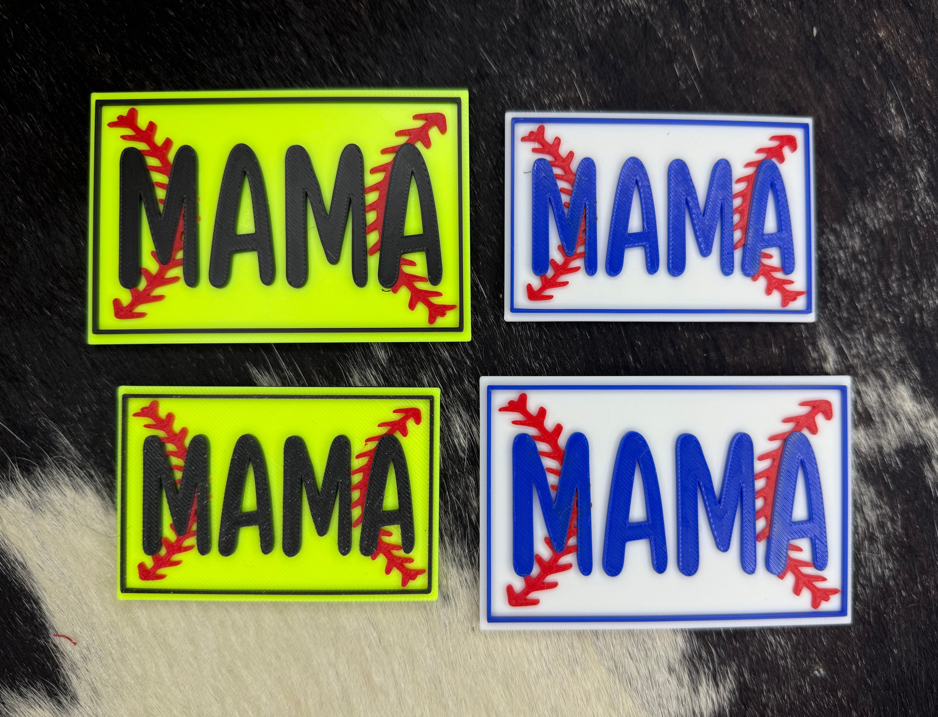 MAMA Baseball - 3D Printed Patch