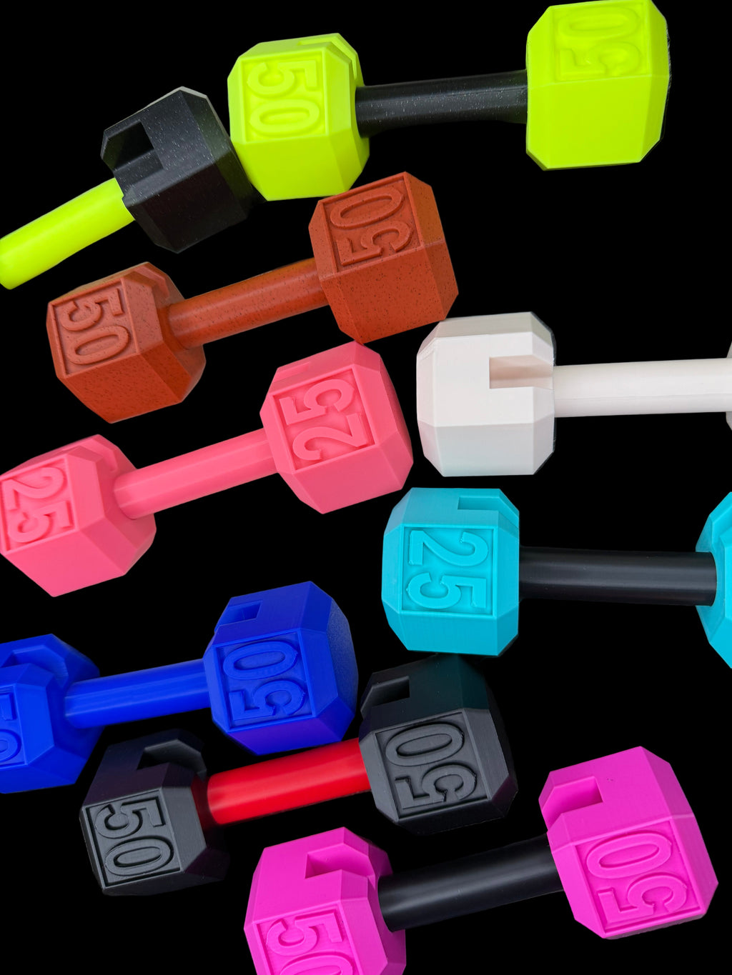 Dumbbell Business Card Holder - 3D Printed Plastic Card Holder