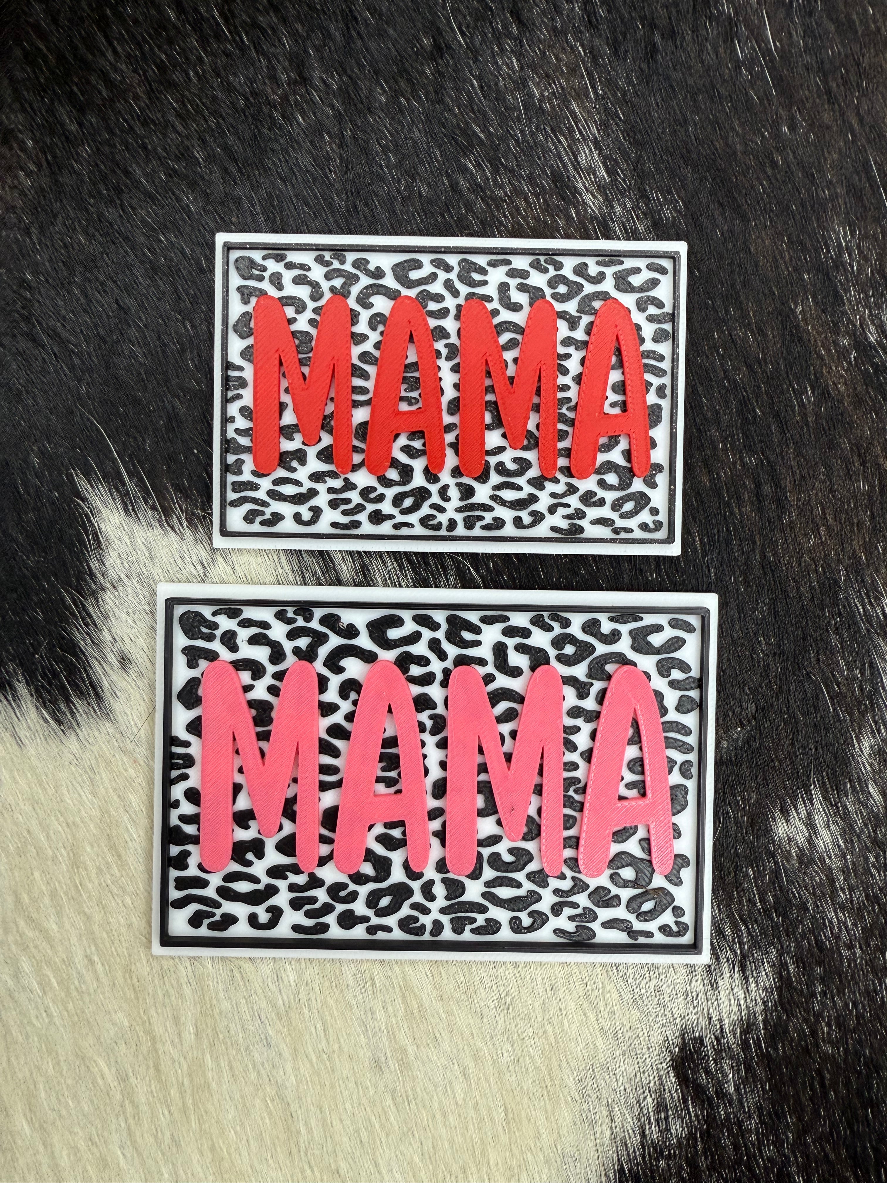 MAMA Leopard Print - 3D Printed Patch