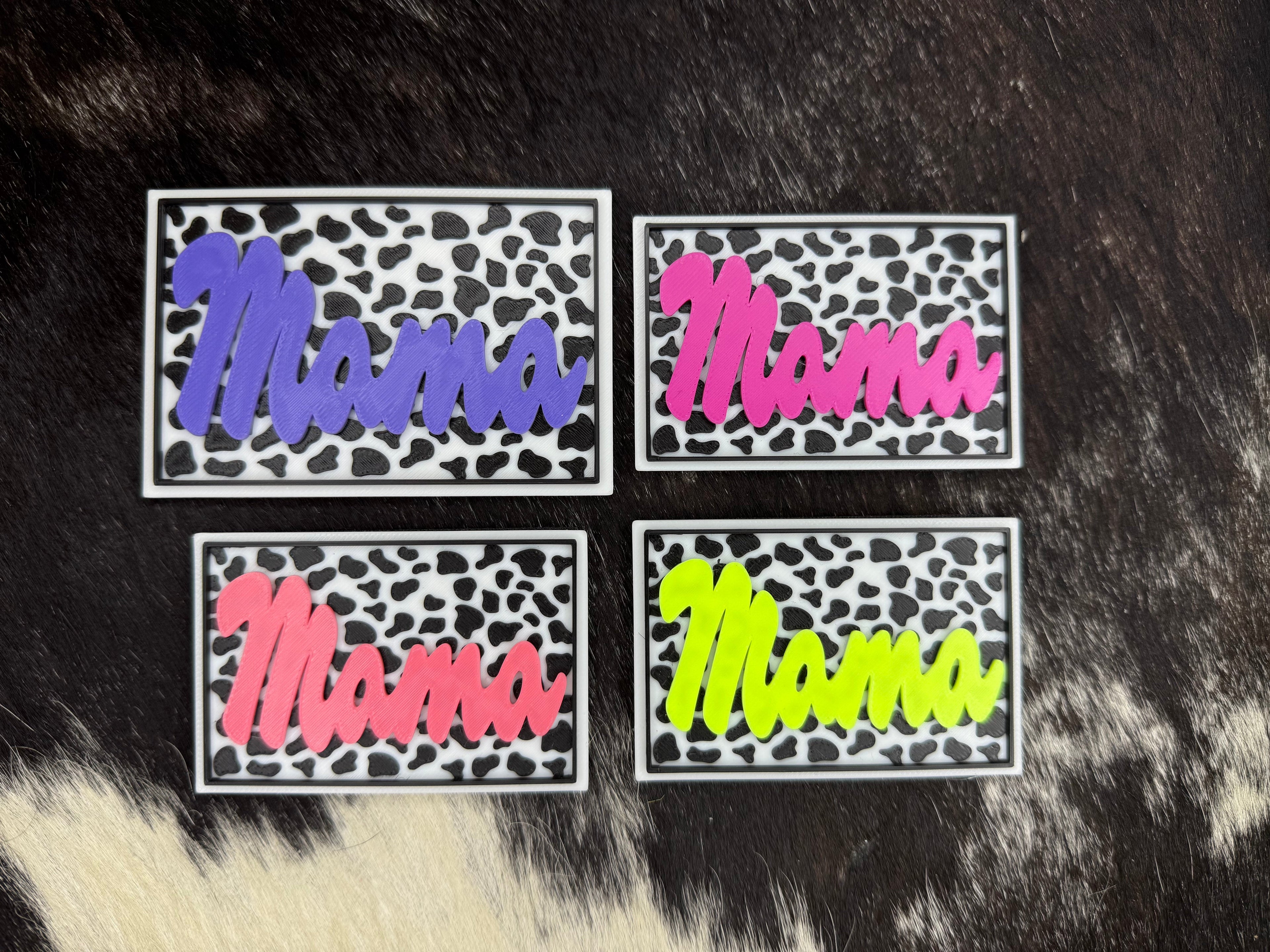 MAMA Cow Print - 3D Printed Patch