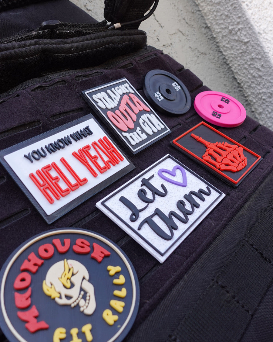 Weight and Kilo Plate Patch - 3D Printed Plastic Patch