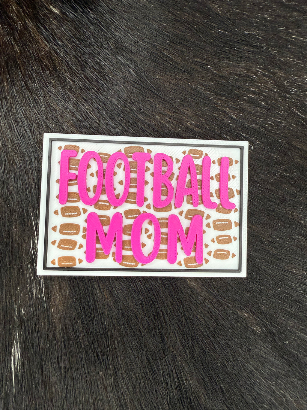 Football Mom  - 3D Printed Patch