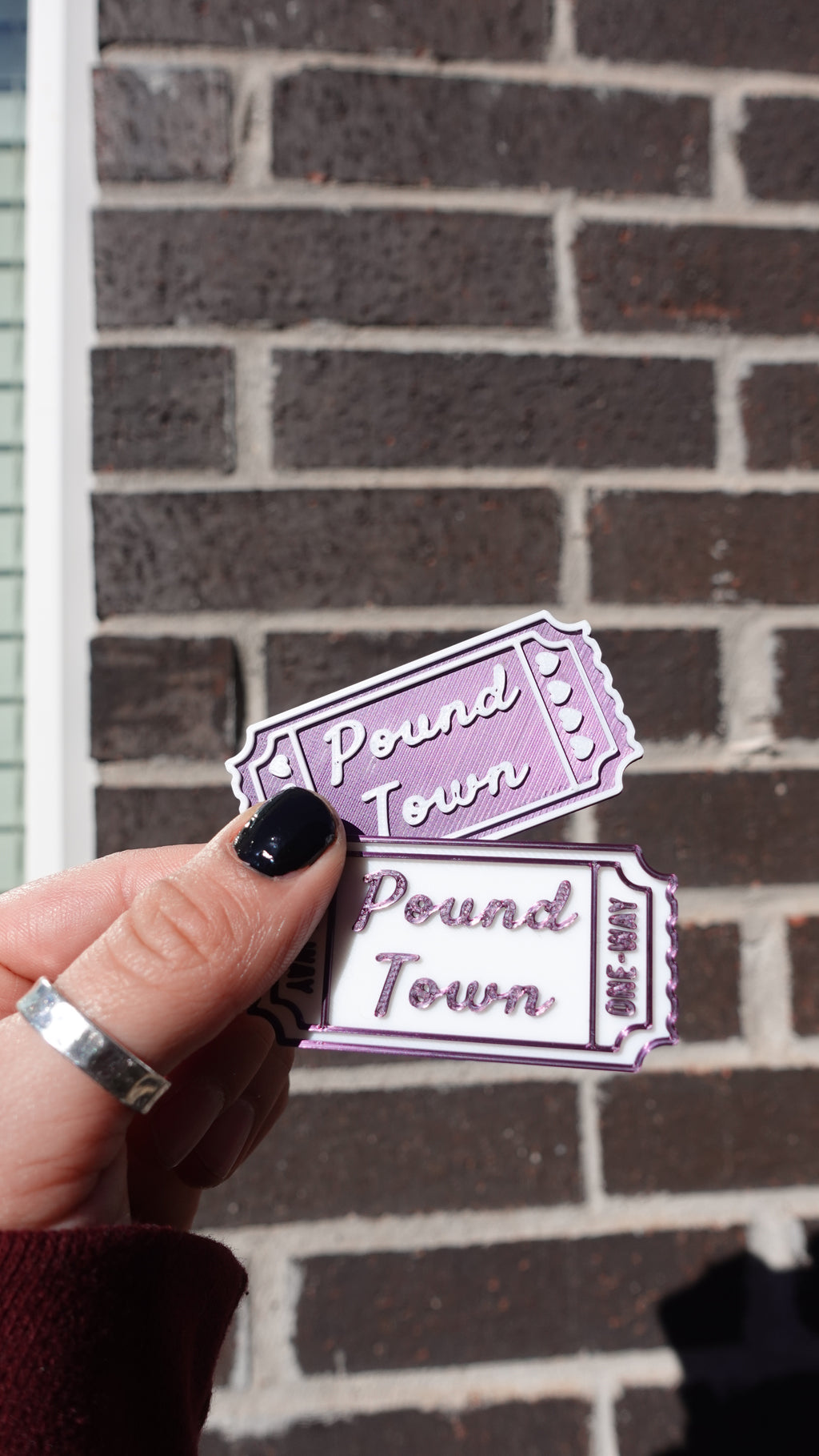 Pound Town One Way - 3D Printed Tickets