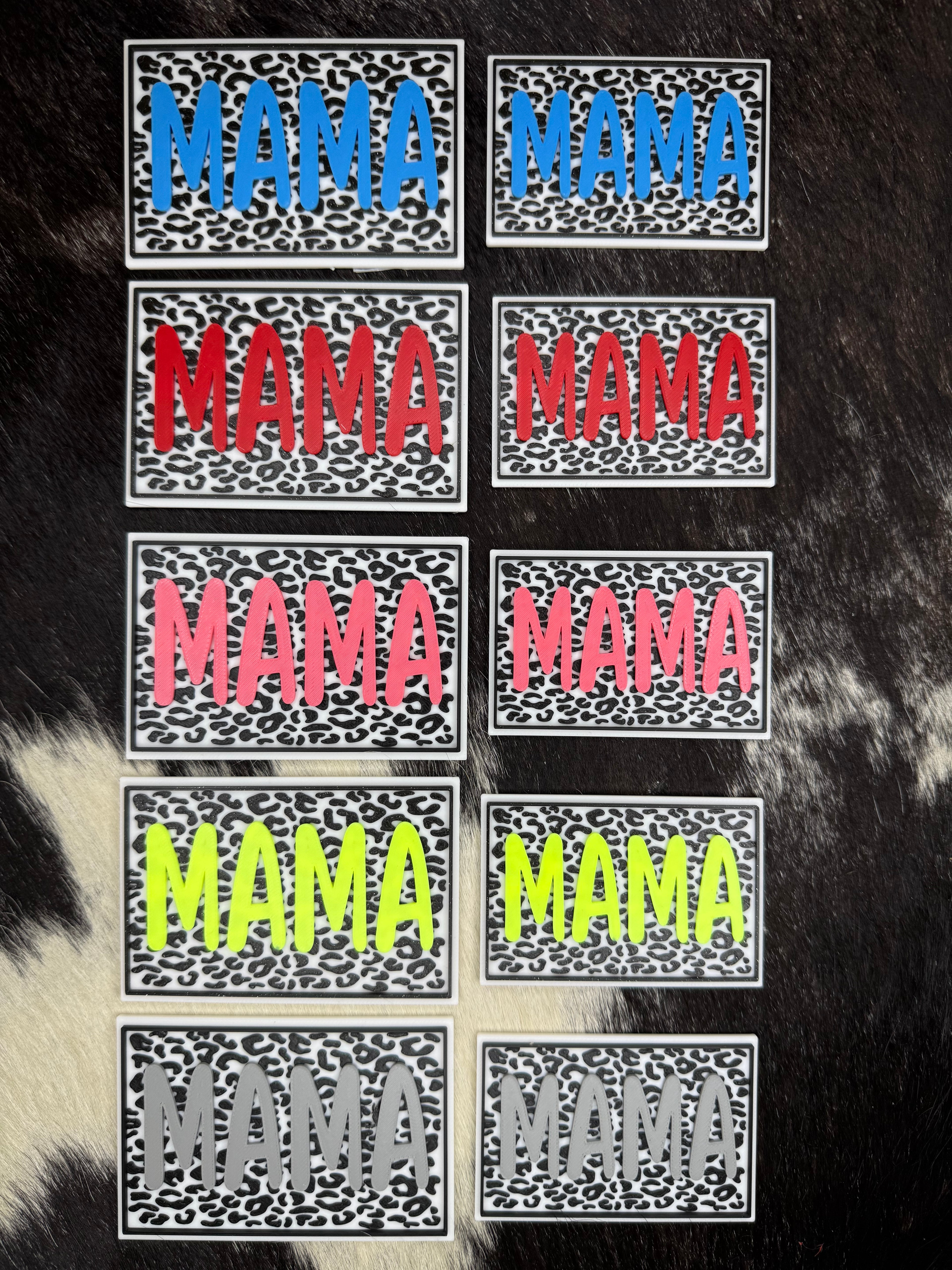 MAMA Leopard Print - 3D Printed Patch
