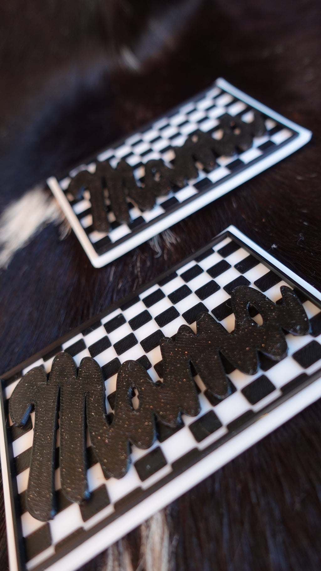 MAMA Checkered - 3D Printed Patch