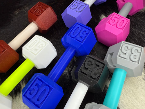 Dumbbell Business Card Holder - 3D Printed Plastic Card Holder