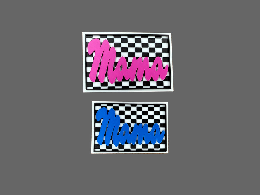 MAMA Checkered - 3D Printed Patch